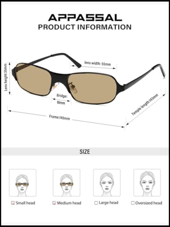 Retro Rectangular Sunglasses with Metal Frame UV400 Protection main image 4